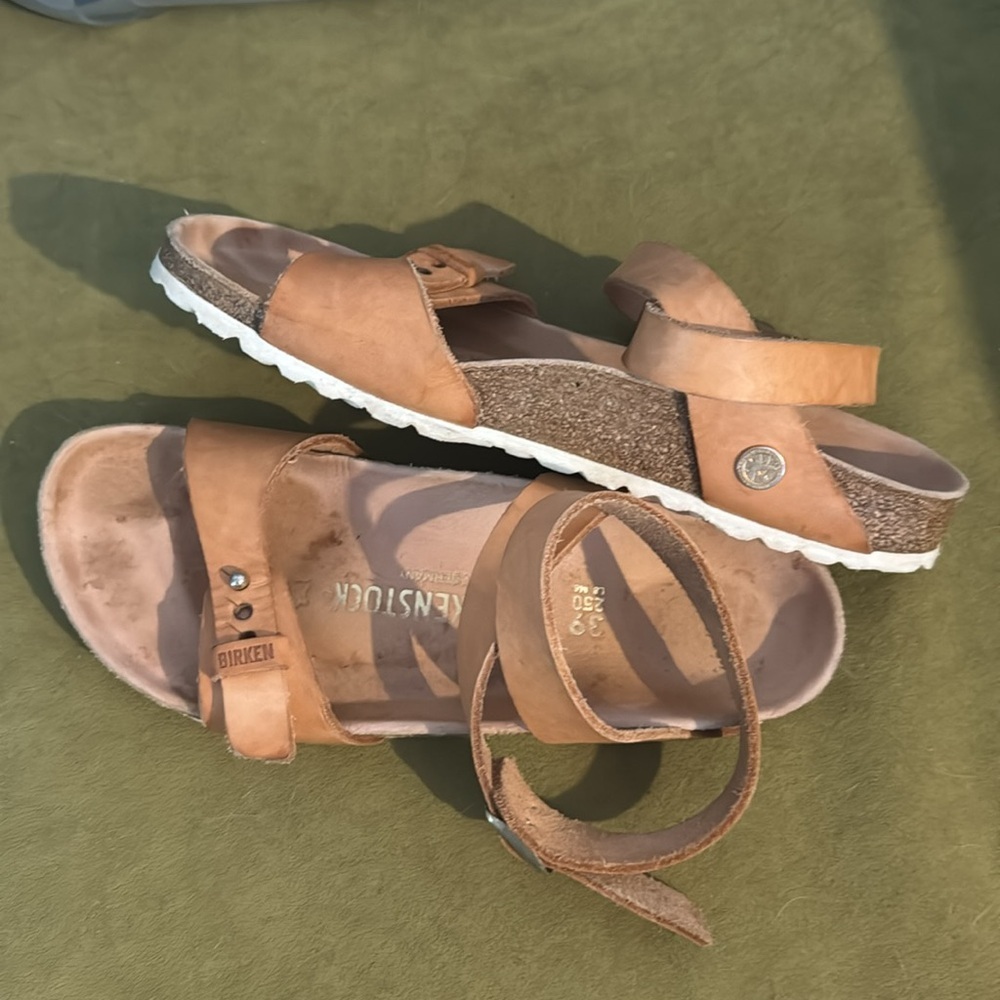 Birkenstock Delhi Sandals in Urban NI Exquisite Natural Powder Size 39N/8.5 - Picture 7 of 9
